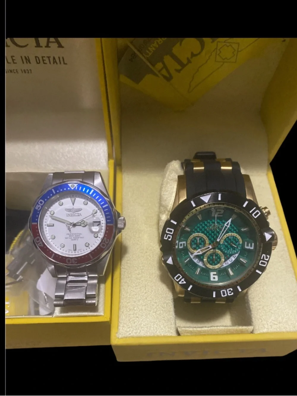 Invicta Men's Watch Lot Chronographs Pepsi